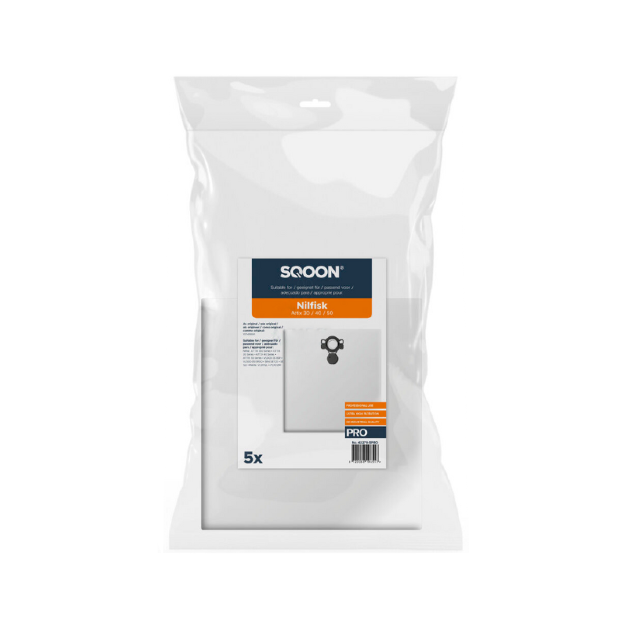 10 Stofzuigerzakken voor Nilfisk SELECT - Classic, Comfort (Allergy/Parquet), Performance, alternatief voor origineel 128389187 van Microsafe