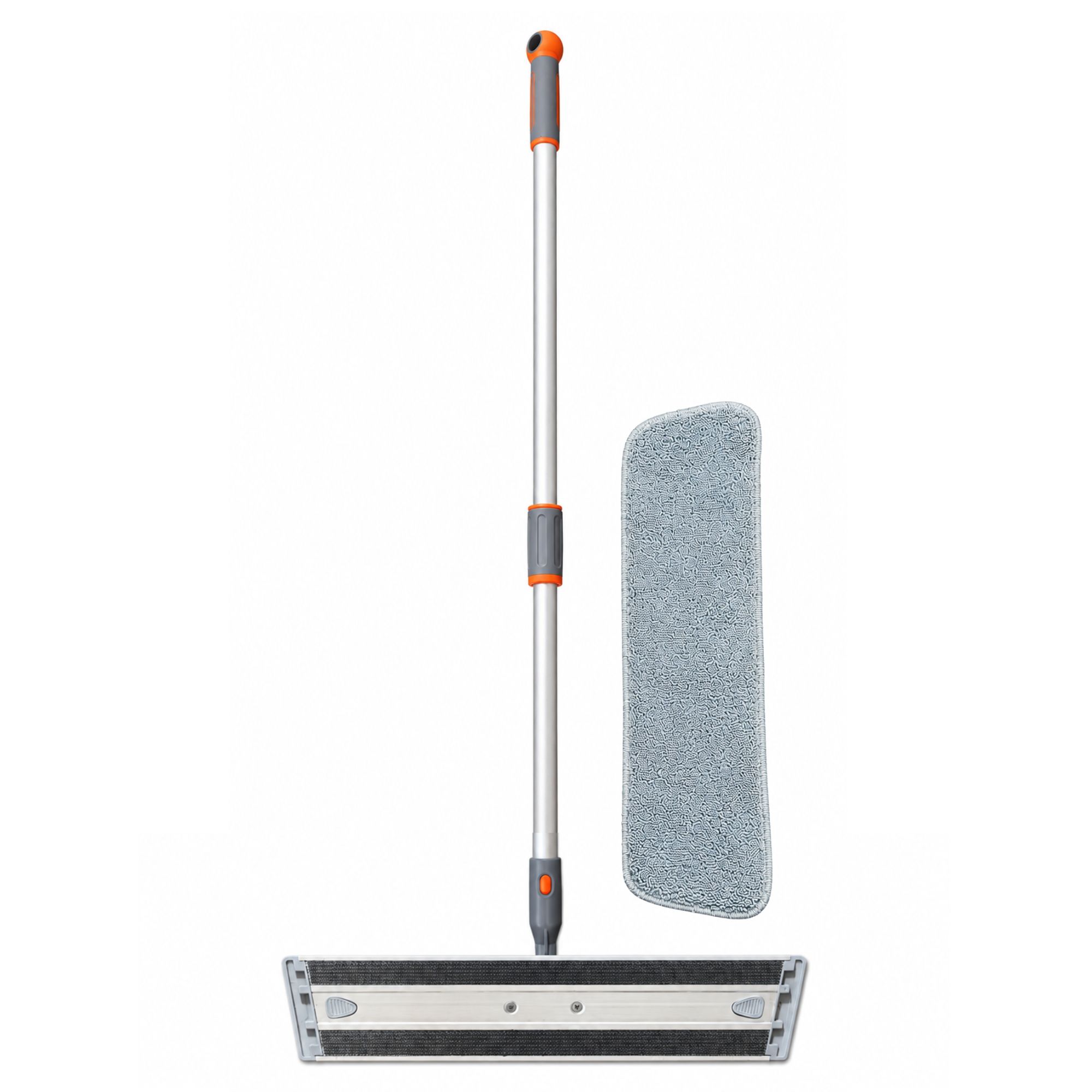 Moppe med teleskopskaft og velcro – justerbar 81-140cm