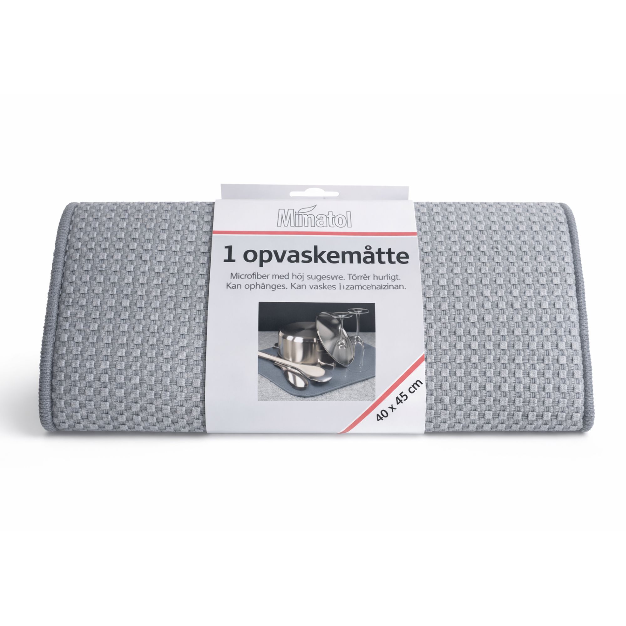 Microfiber opvaskemåtte 40×45cm - Super absorberende