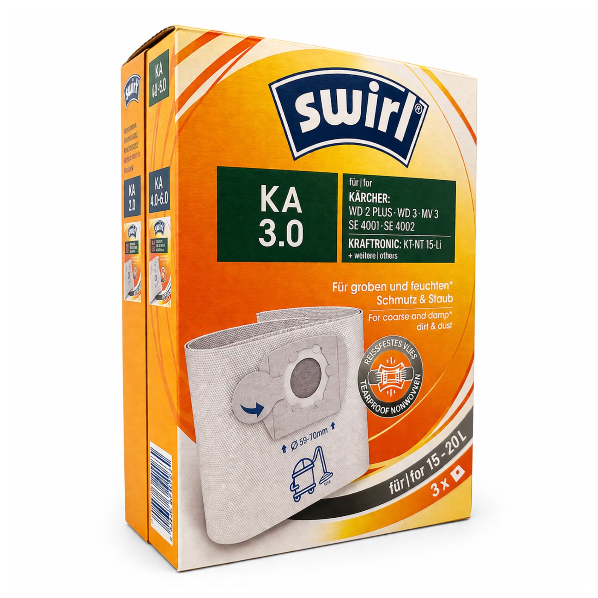 Swirl KA 3.0 støvsugerposer til Kärcher / Kraftronic