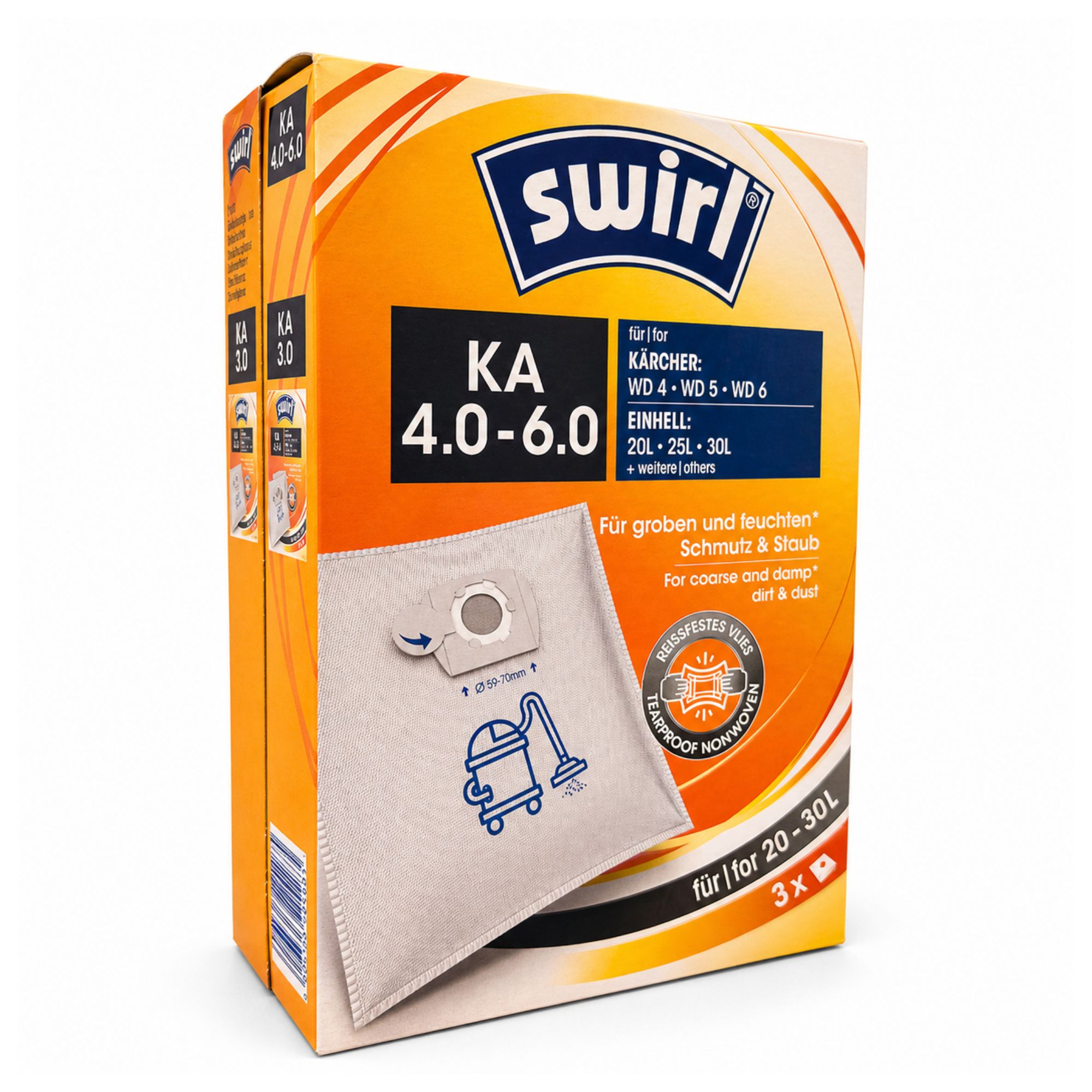 Staubsaugerbeutel KA 4.0-6.0 Kärcher/ Einhell (20-30 Liter)
