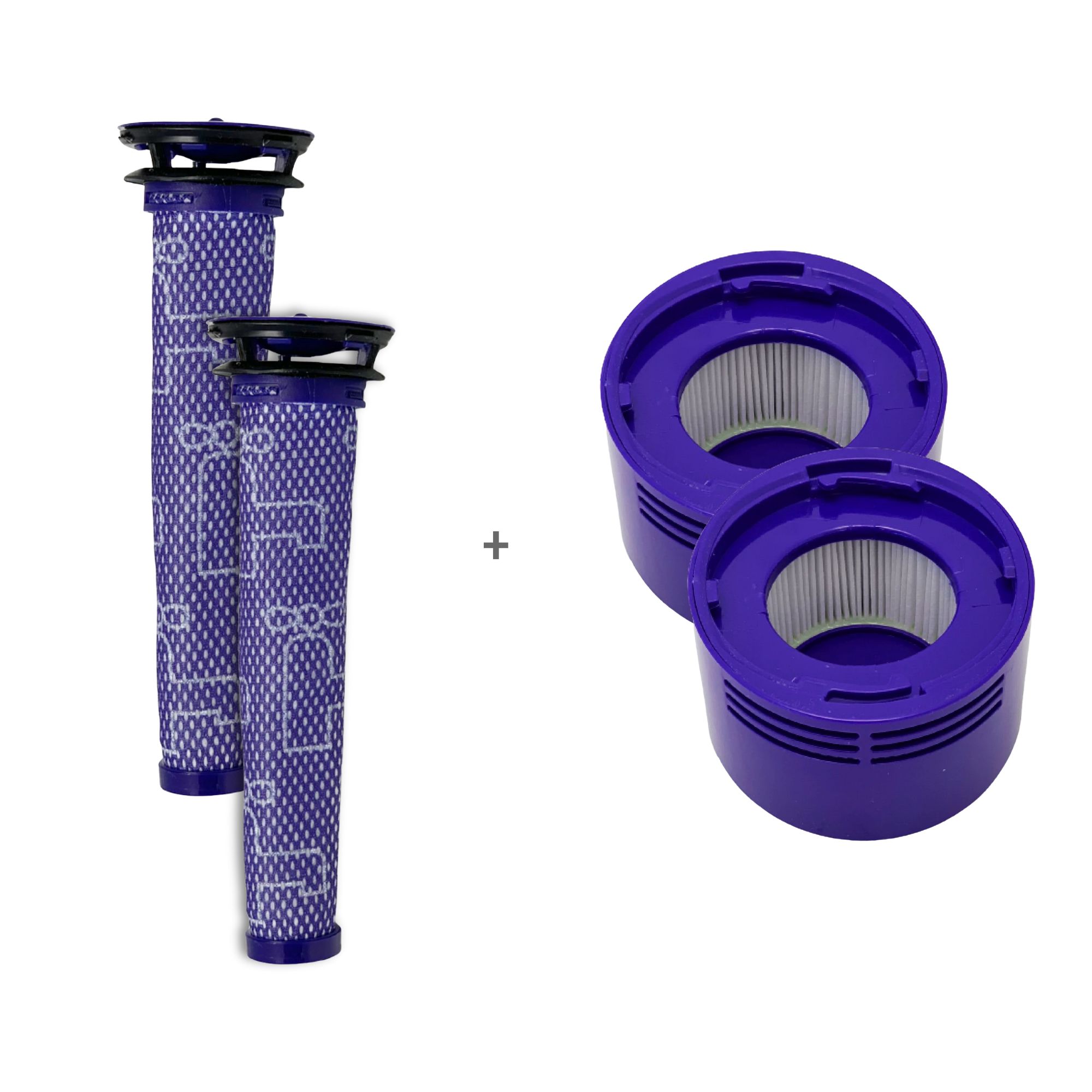 Dyson V7/V8 – Pro pakke (2× HEPA + 2× forfiltre)