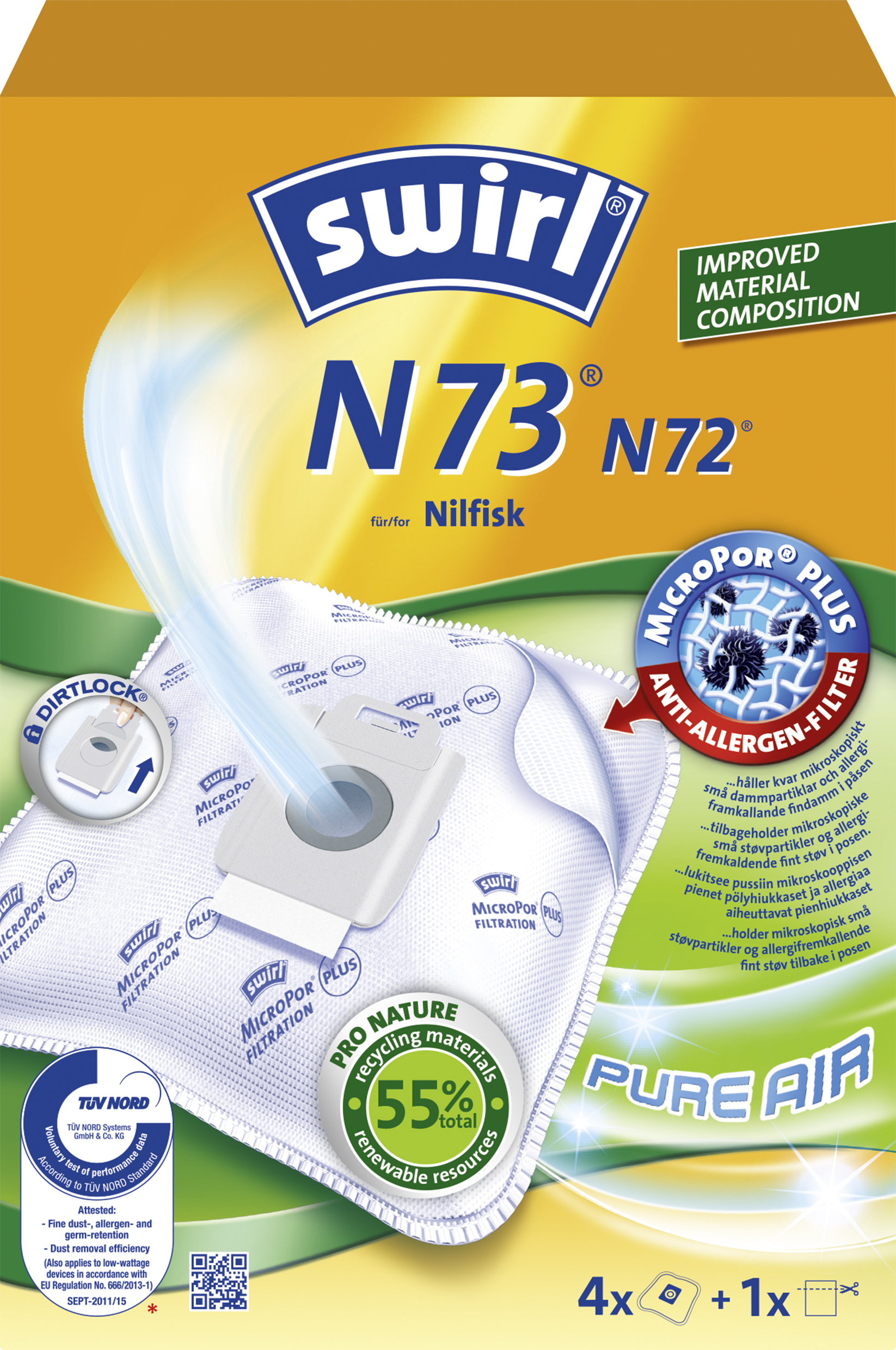 Swirl støvsugerposer N73 - til Nilfisk