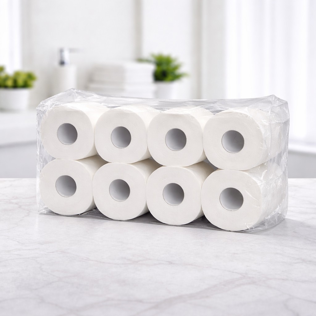 3-lags luksus Toiletpapir – 30 meter pr. rulle (ekstra langt) – 8 ruller
