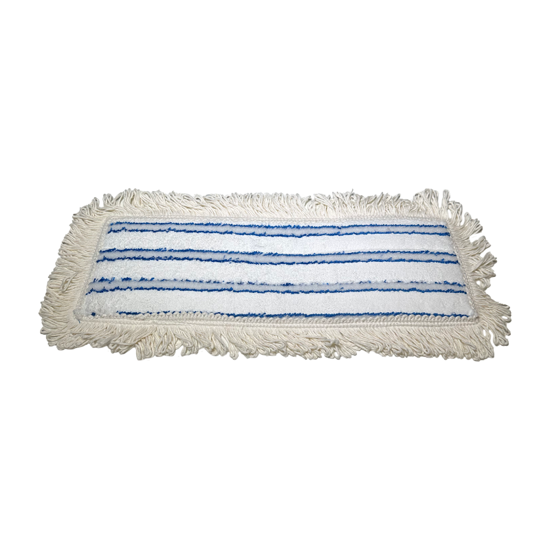 Moppe mikrofiber kombi 40cm velcro - Hvid