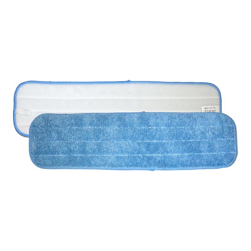 Moppe microfiber 40cm velcro - Blå | Til almen rengøring/mobning af gulve