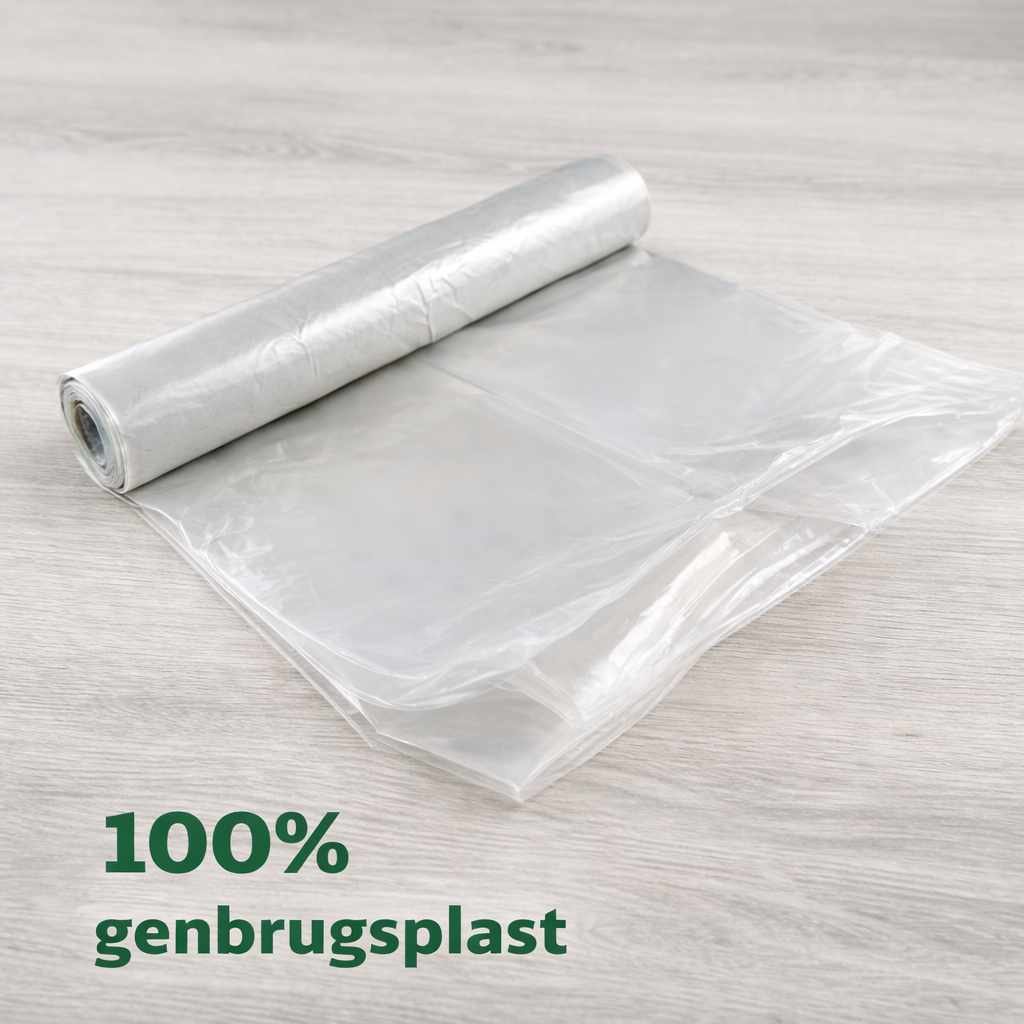 Klare affaldssække 100 liter - 70Ã110cm (10 stk.)