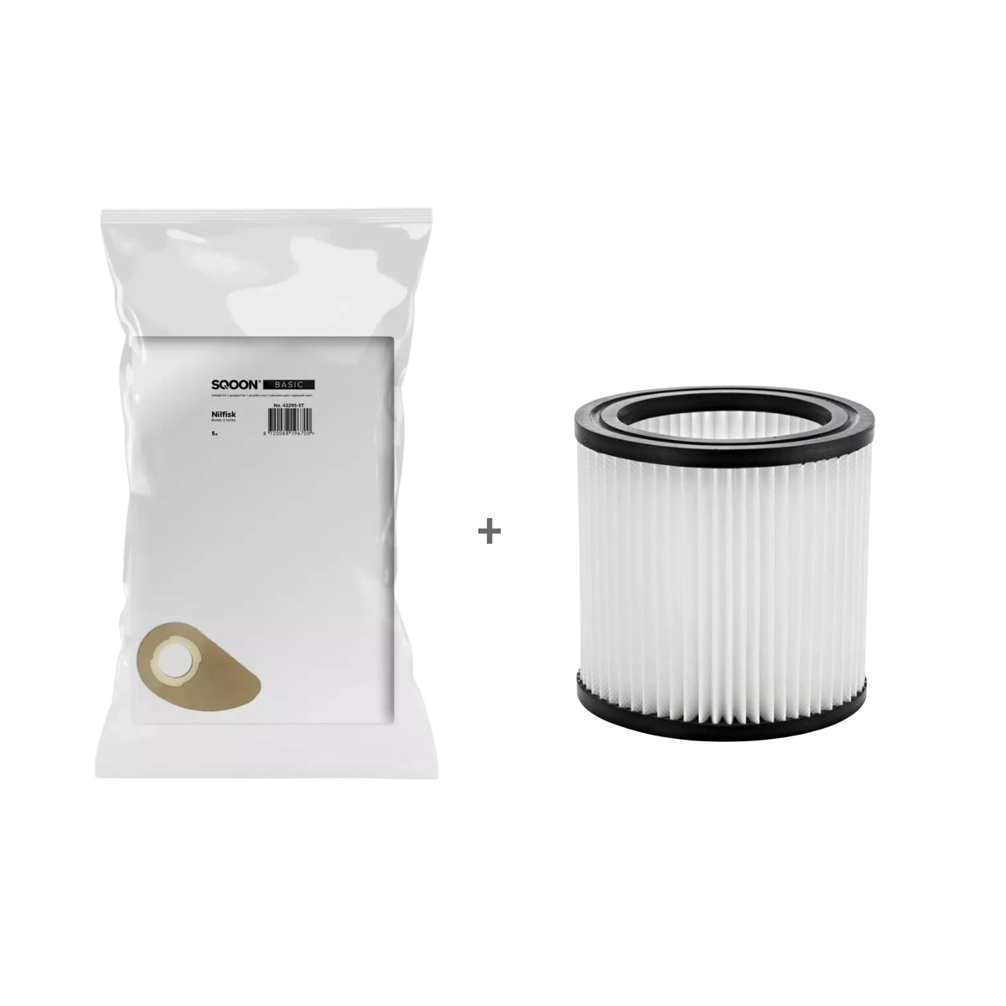 Nilfisk Buddy II – 5 støvsugerposer + filter (Servicekit)