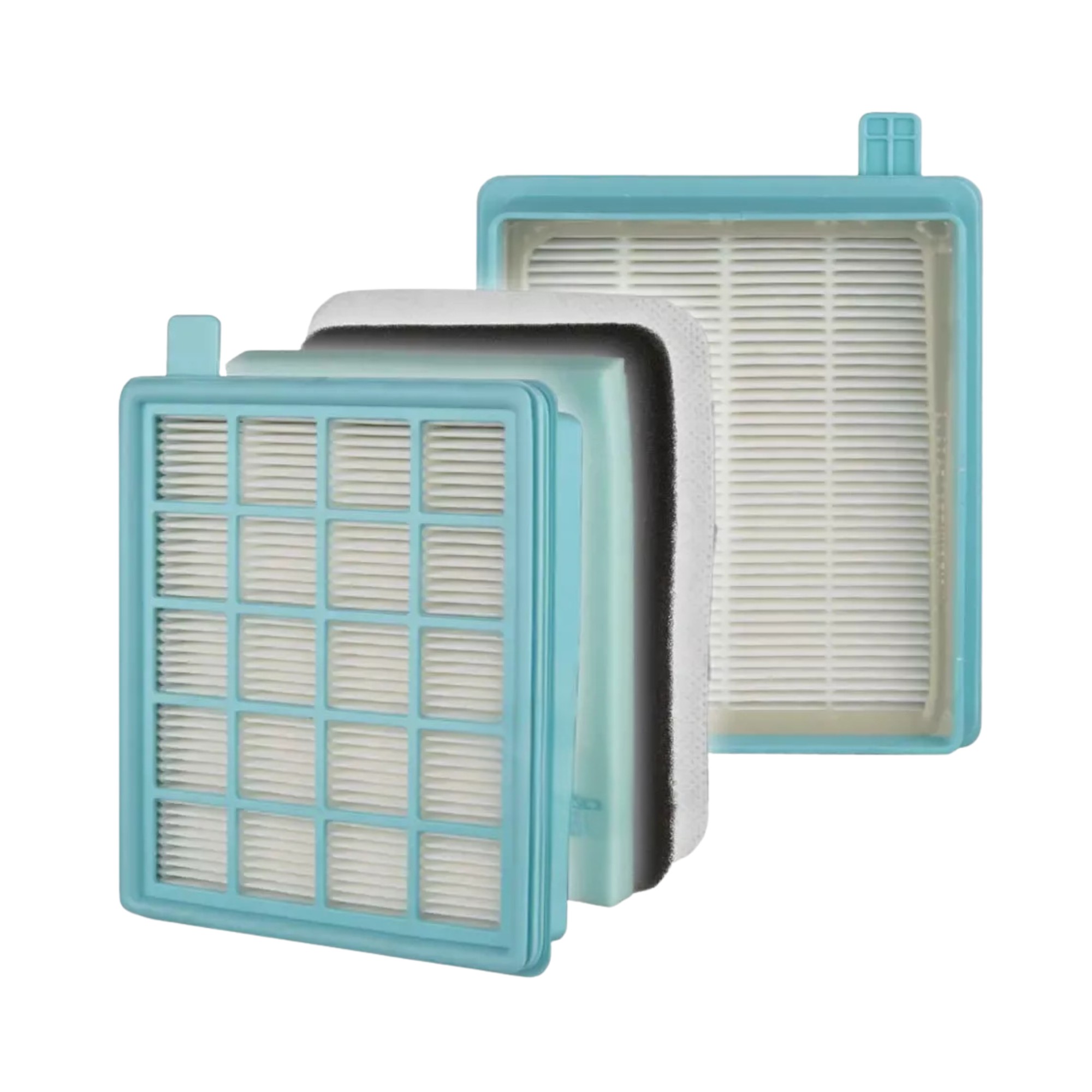 3-i-1 HEPA-filter til Philips PowerPro Active FC8630 poseløs støvsuger